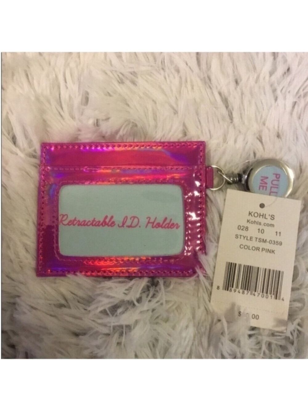 Kohl's Woman' or student retractable ID case attached retractable clip - Picture 8 of 11